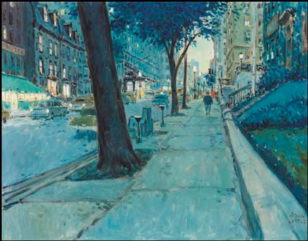 John Geoffrey Caruthers Little (1928-1984) - Sherbrooke at Drummond, Montreal