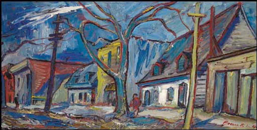 Samuel (Sam) Borenstein (1908-1969) - Village Street Scene
