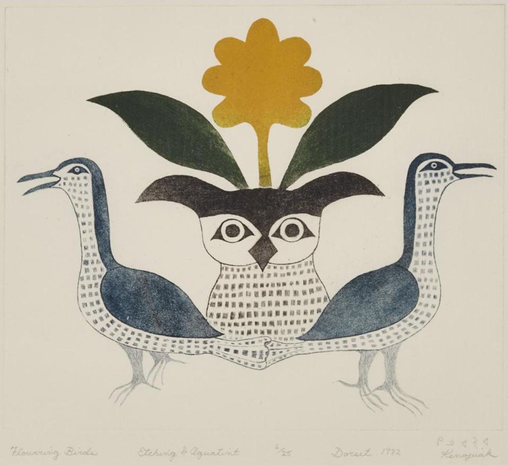 Kenojuak Ashevak (1927-2013) - Flowering Bird