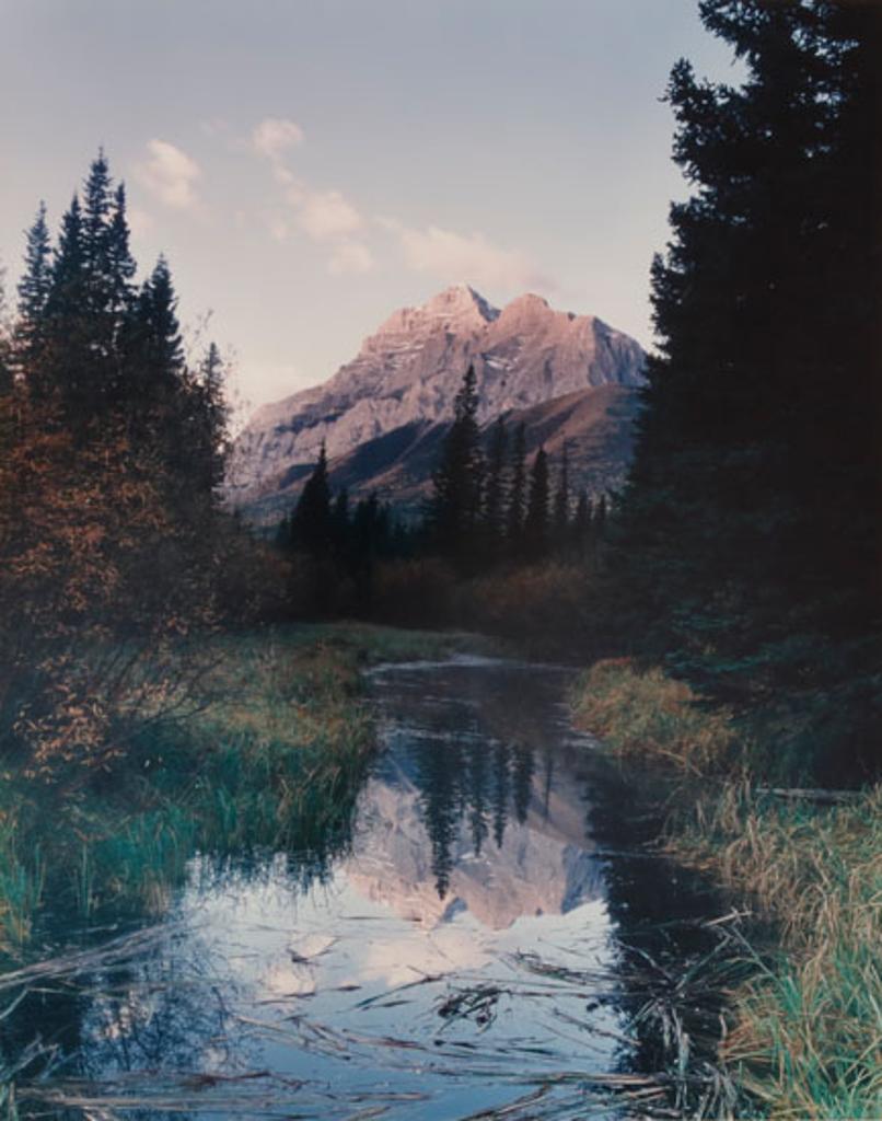 Ward Cameron - Mount Kidd over Small Pond, Kananaskis Trail, Alberta (03211/514)