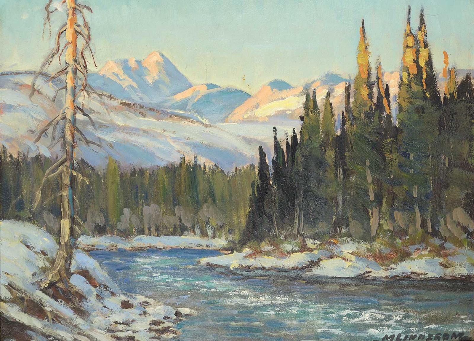 Matt Lindstrom (1890-1975) - Kicking Horse River