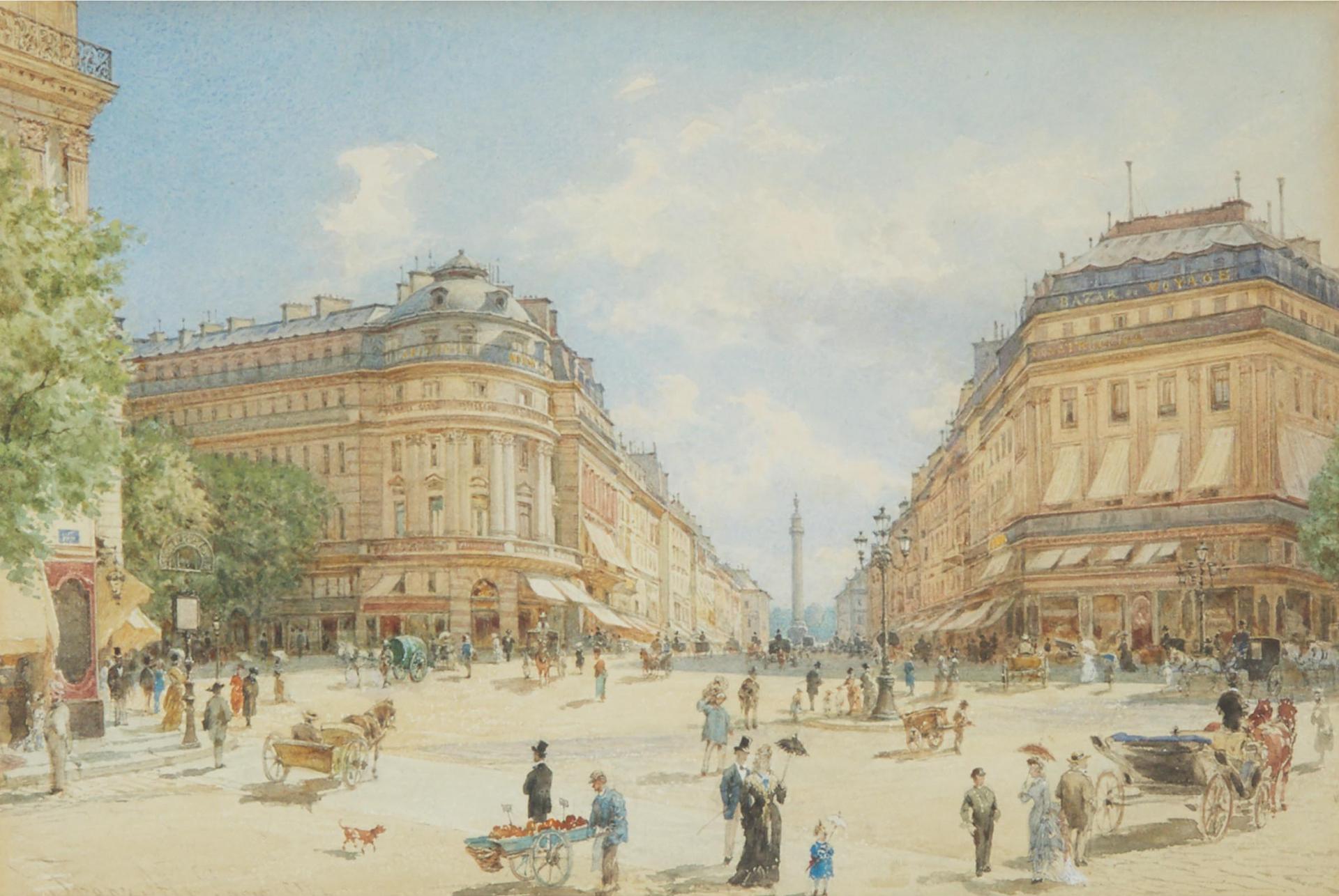 Franz Alt (1821-1914) - Rue De La Paix, Paris, 1842?