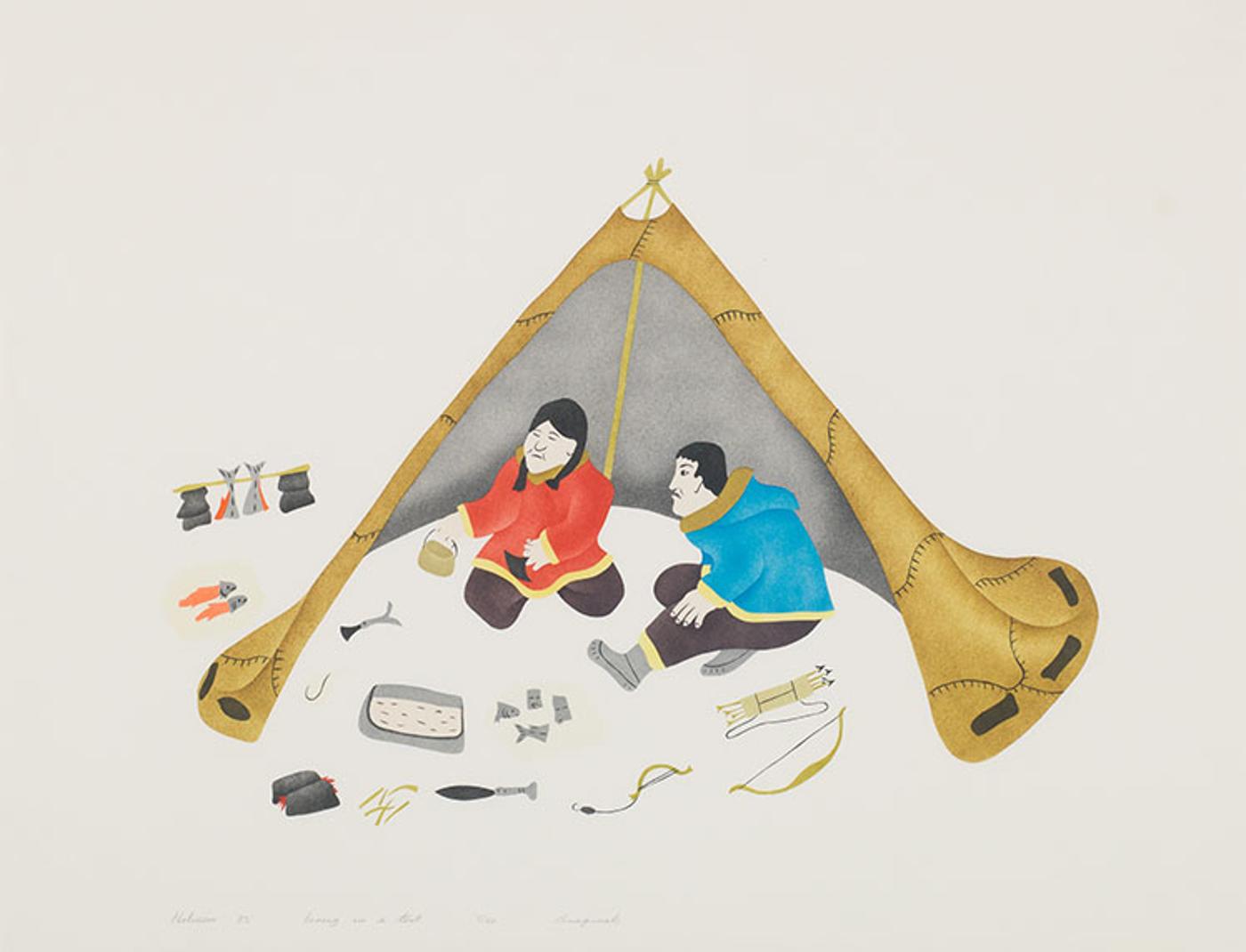 Elsie Anaginak Klengenberg (1946) - Living in a Tent