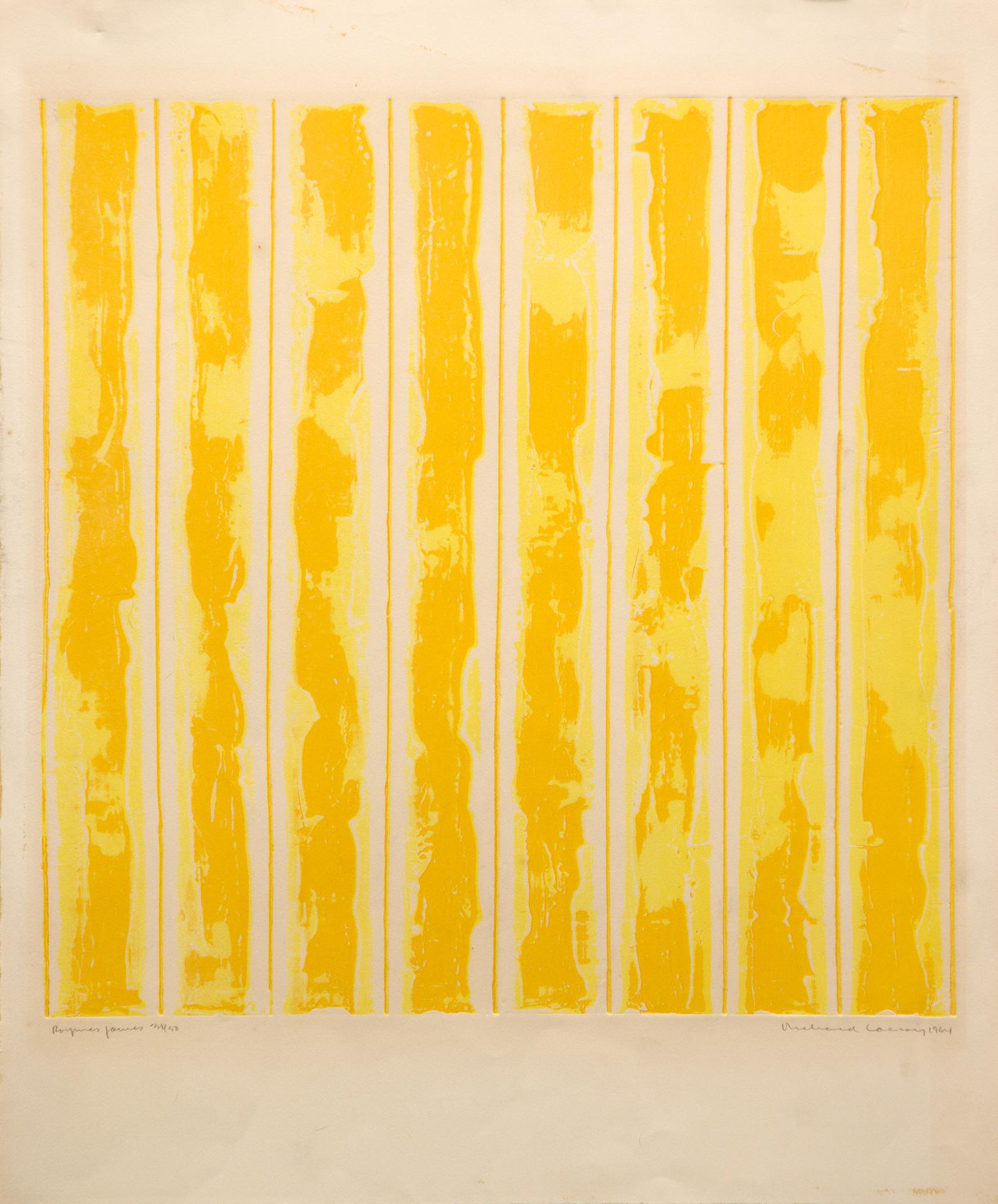 Richard Joseph Samuel Lacroix (1939) - Rayures jaunes, 1964