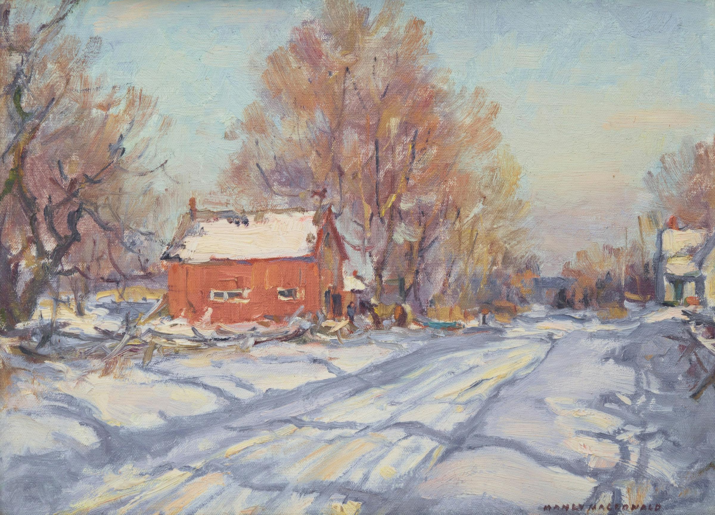 Manly Edward MacDonald (1889-1971) - Red Barn in Winter