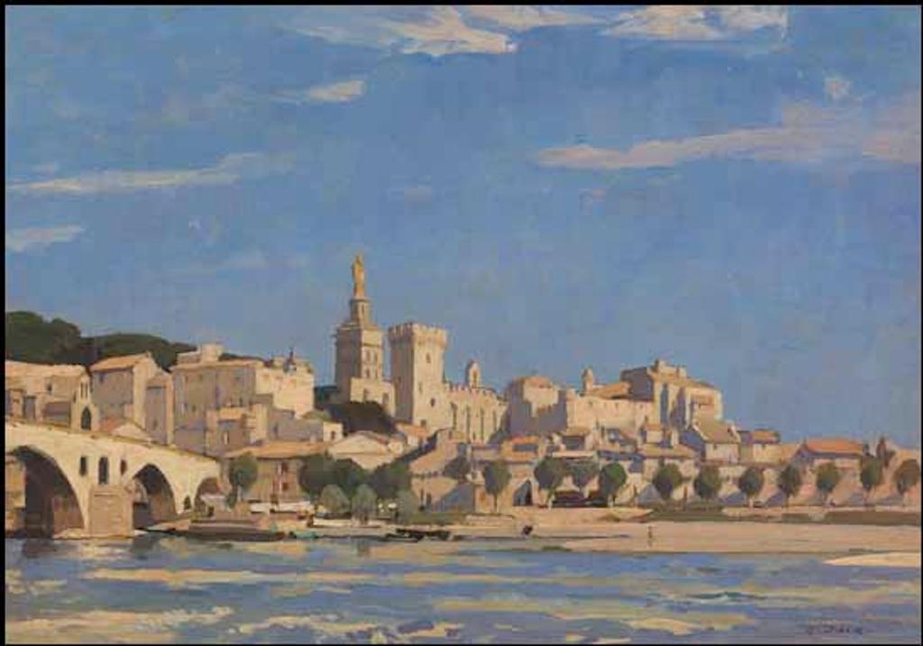 Richard Jack (1866-1952) - Avignon, from the Rhone