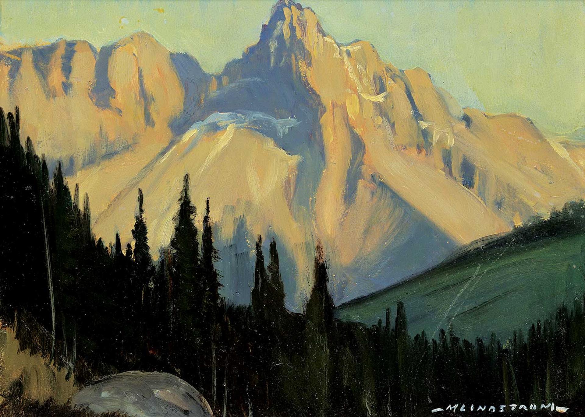 Matt Lindstrom (1890-1975) - Cathedral Peak B.C.