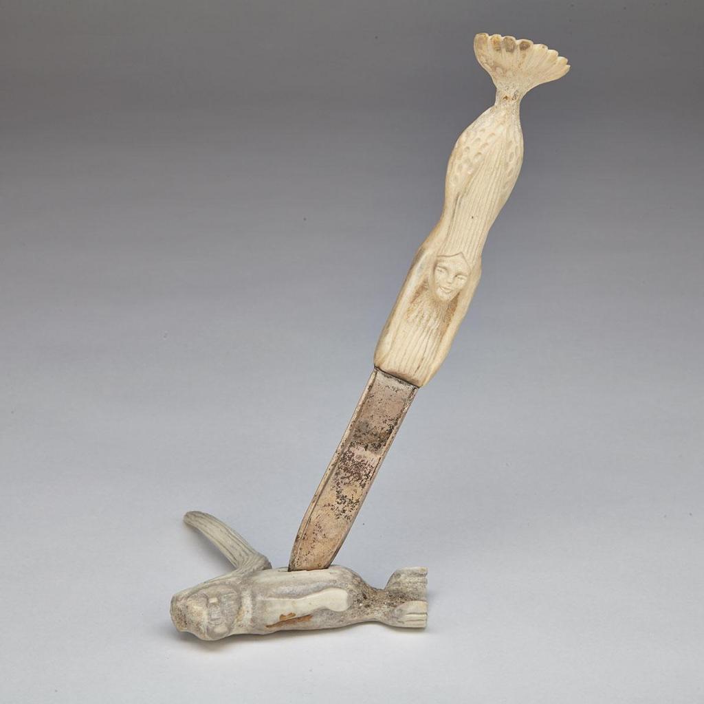 Ross Kayotak (1969) - Letter Opener And Base Decorated With Sednas