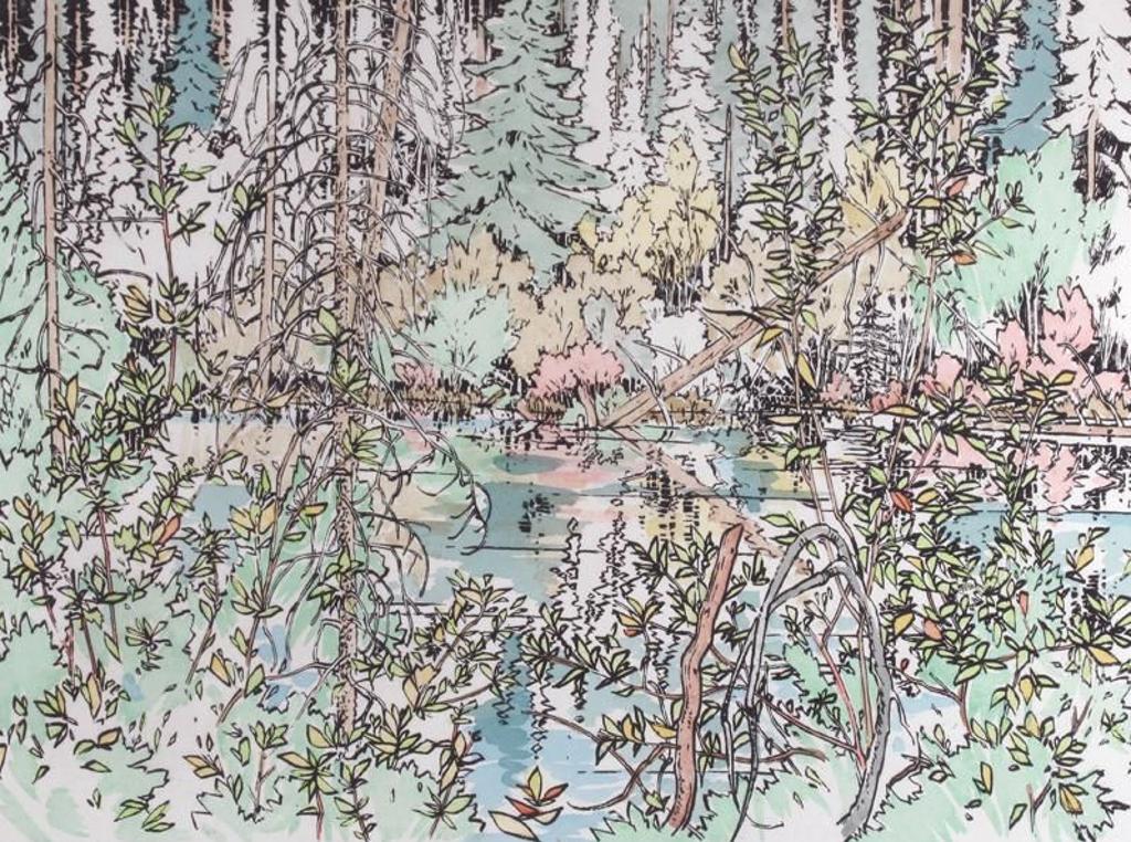 Ted Godwin (1933-2013) - Kananaskis Fall