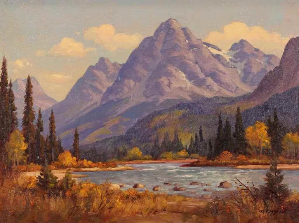 Roland Gissing (1895-1967) - Autumn Kootenay River; 1952