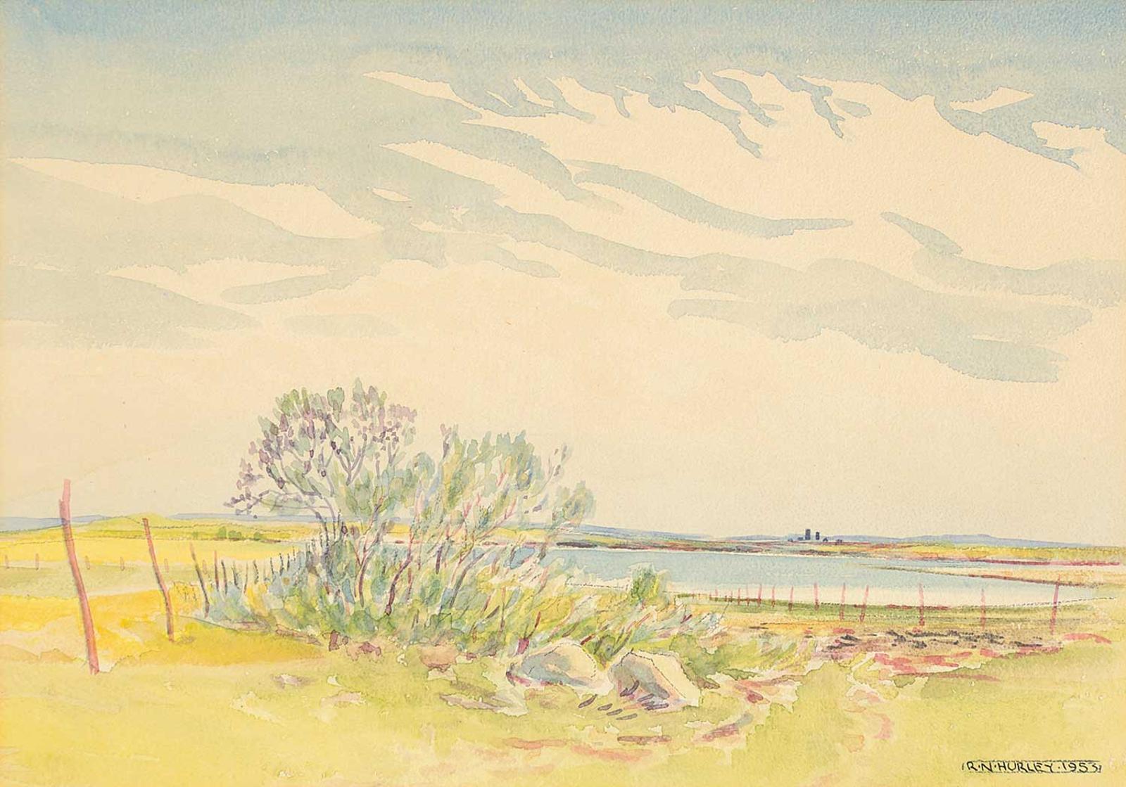 Robert Newton Hurley (1894-1980) - Untitled - Prairie Lake