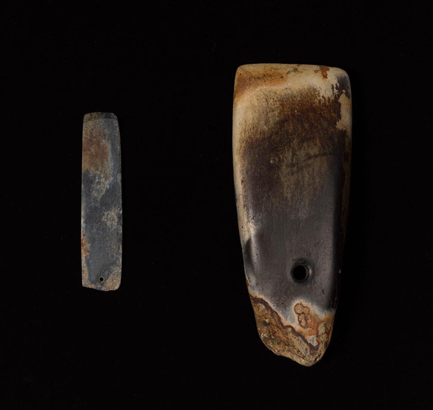 Chinese Art - Two Chinese Neolithic Stone Blades