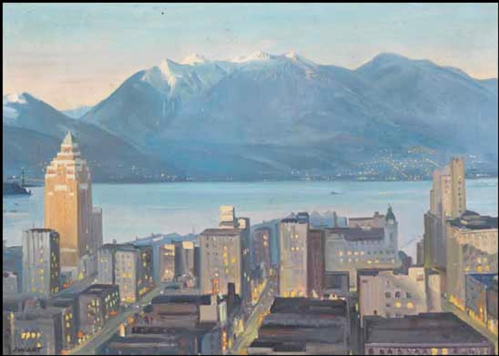 Peter Maxwell Ewart (1918-2001) - View of the North Shore from Downtown Vancouver, BC