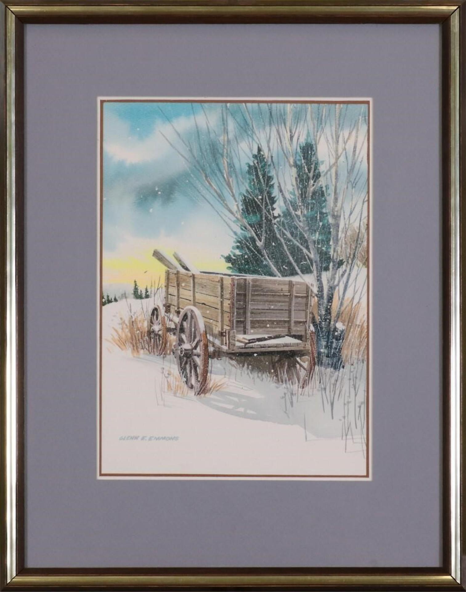 Glenn E. Emmons (1936-2003) - Untitled, Old Wagon