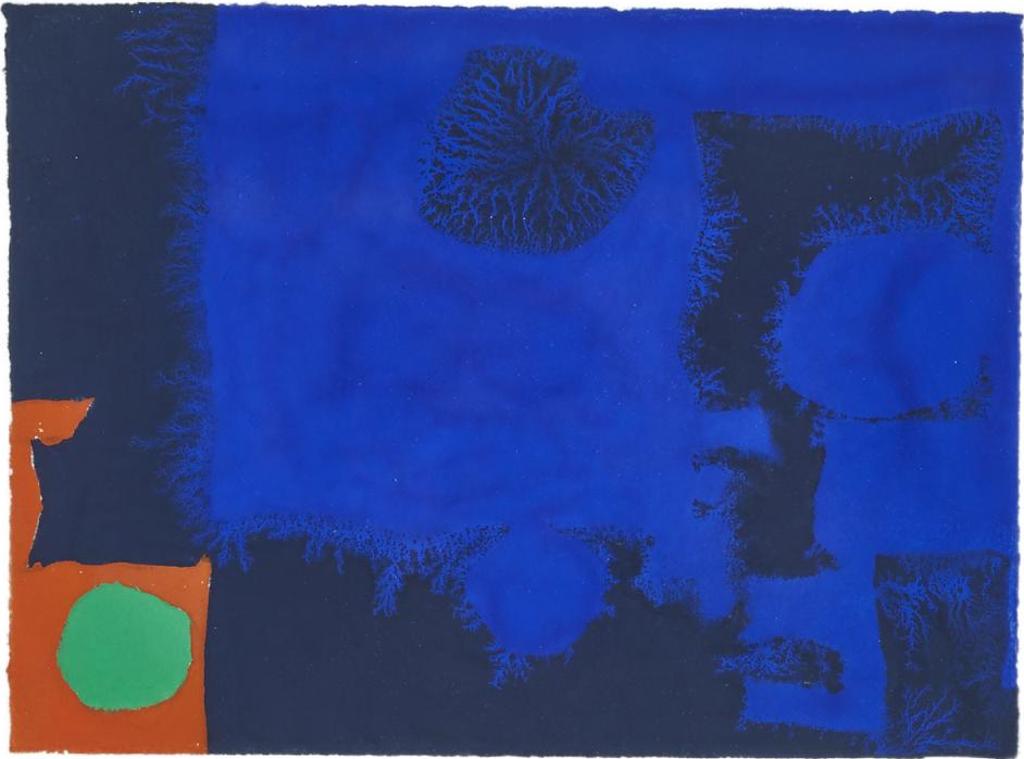 Patrick Heron (1920-1999) - Indigo, Ultramarine, Orange And Emerald, July, 1970