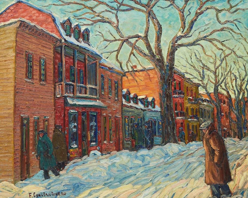 Fleurimond Constantineau (1905-1981) - Rue Wolfe, Montréal P.Q., près Dorchester