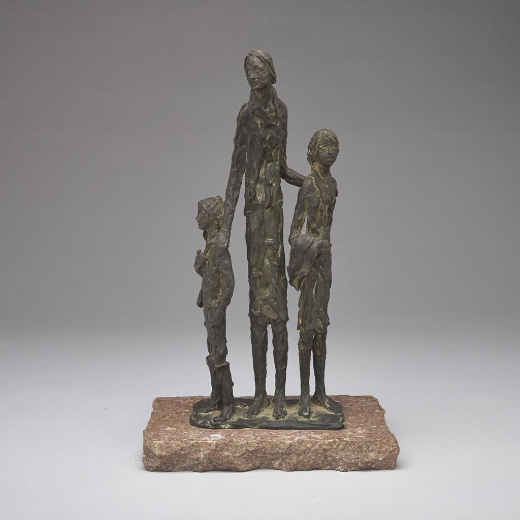 Sylvia Lefkovitz (1924-1987) - Mother And Children