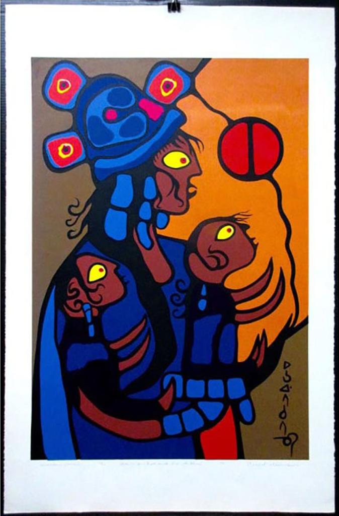 Norval H. Morrisseau (1931-2007) - Artist’S Spiritual Wife And Children