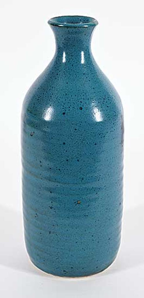 Ceramic Arts Calgary (1957-1977) - Untitled - Teal Bottle Vase