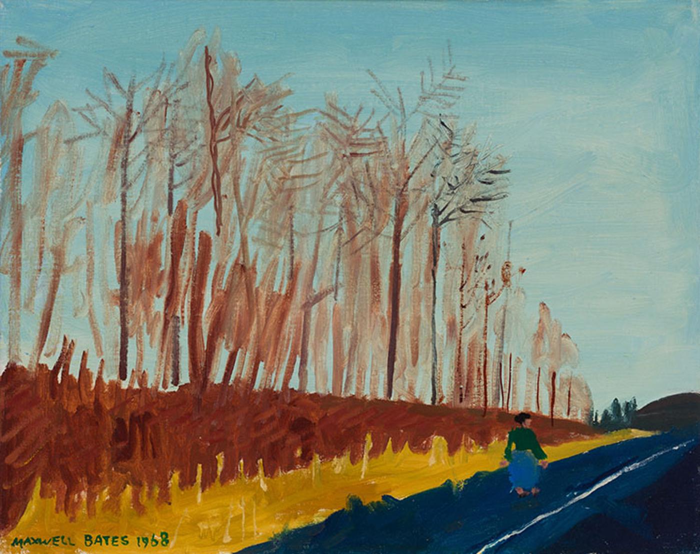 Maxwell Bennett Bates (1906-1980) - Road to Saanichton, Near Victoria B.C.