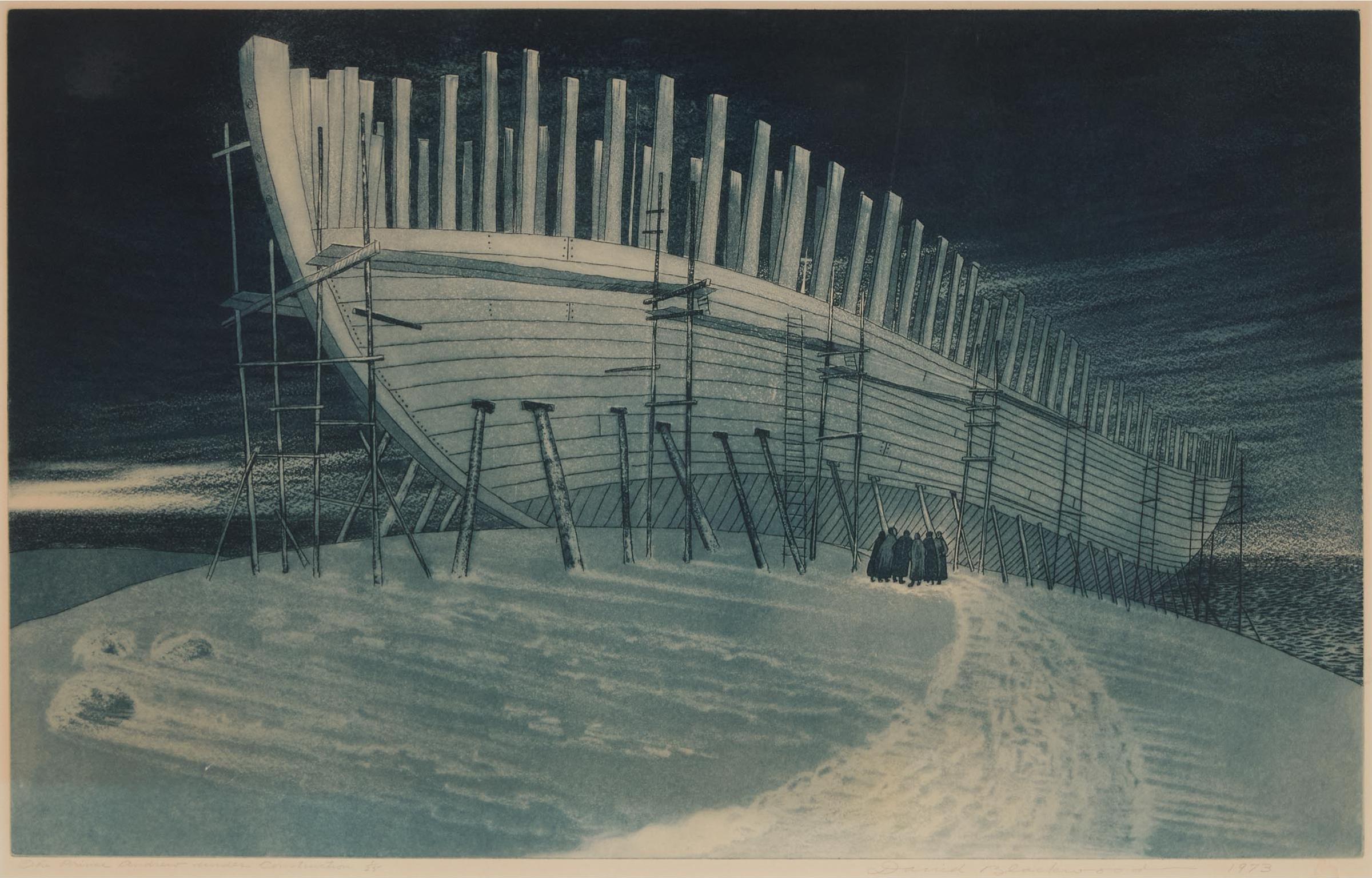 David Lloyd Blackwood (1941-2022) - The Prince Andrew Under Construction, 1973