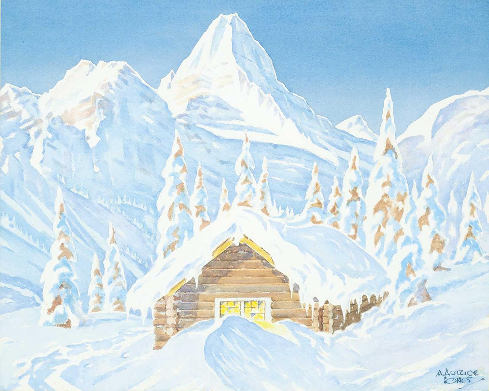 Maurice Jones - Untitled - Cabin in Wintertime