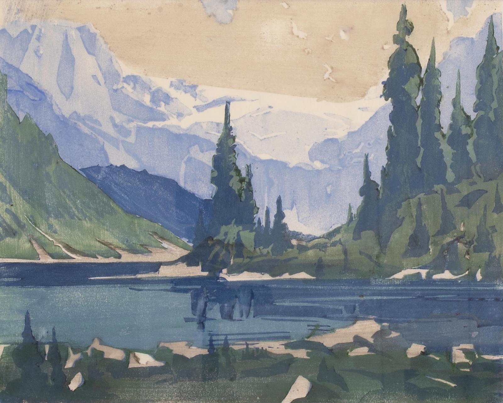 Barbara Harvey Leighton (1911-1986) - Evening, Bow Lake