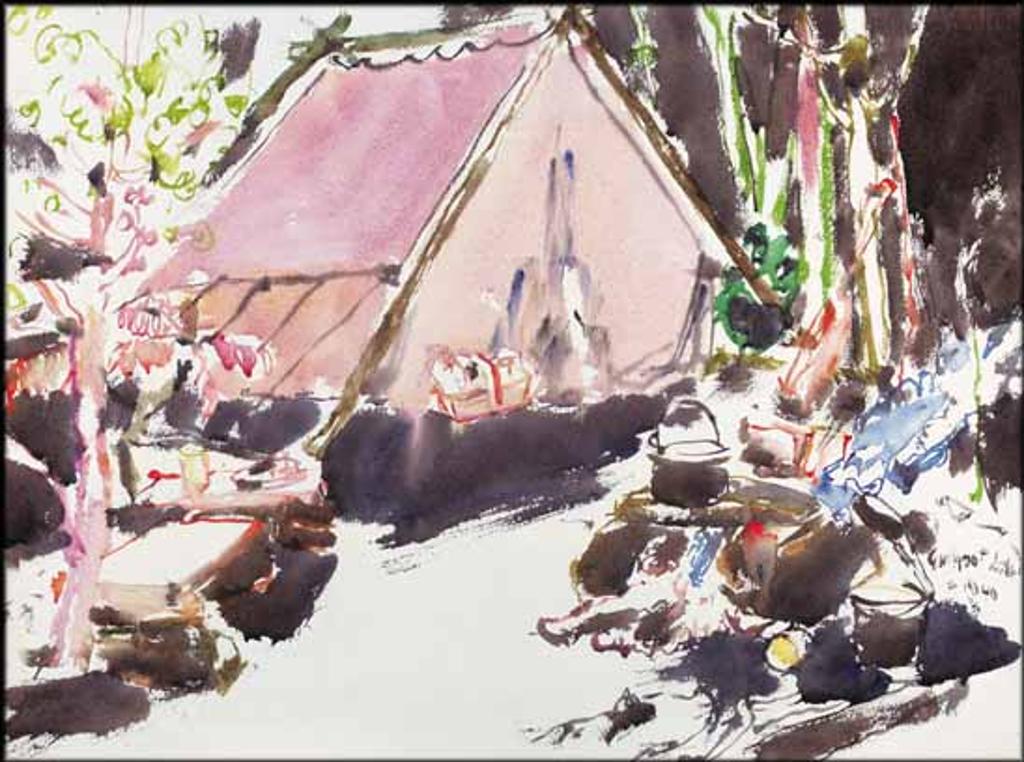 David Browne Milne (1882-1953) - Camp at Noon, Gullfoot Lake