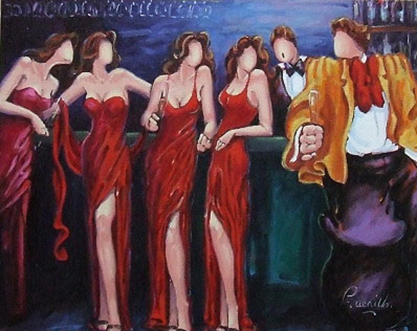 Lise Lacaille (1959) - Personnages au bar