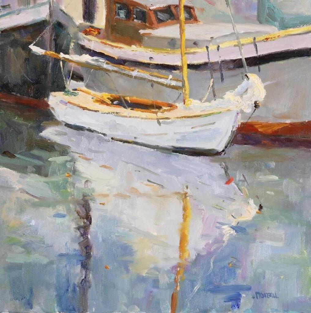 Francine Noreau (1941-2020) - Untitled, Boat at Dock