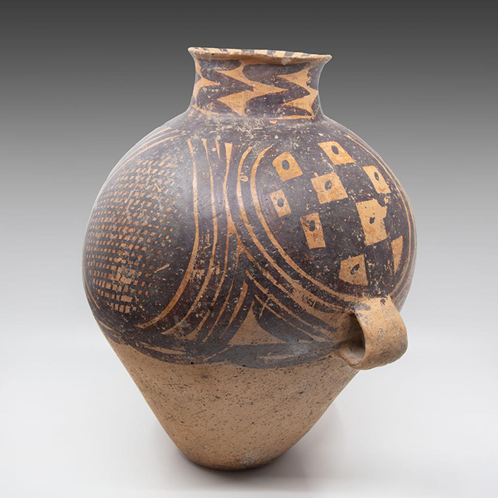 Chinese Art - Chinese Earthernware Painted Jar, Majiayao Culture, Neolithic Period (3300-2000 BC)