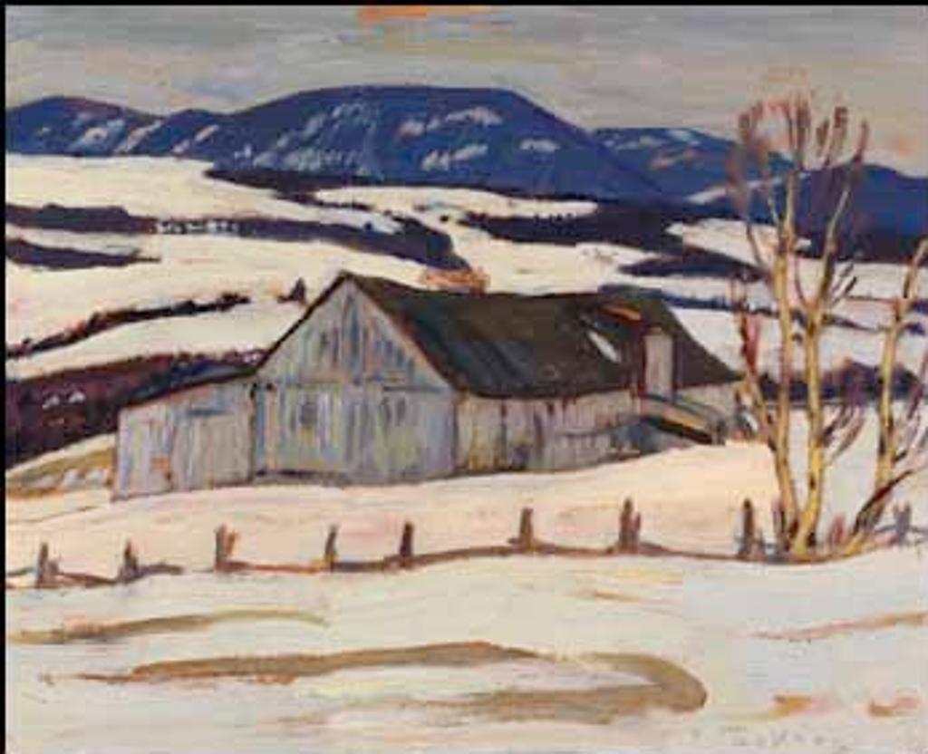 Alexander Young (A. Y.) Jackson (1882-1974) - Quebec Barn in Winter