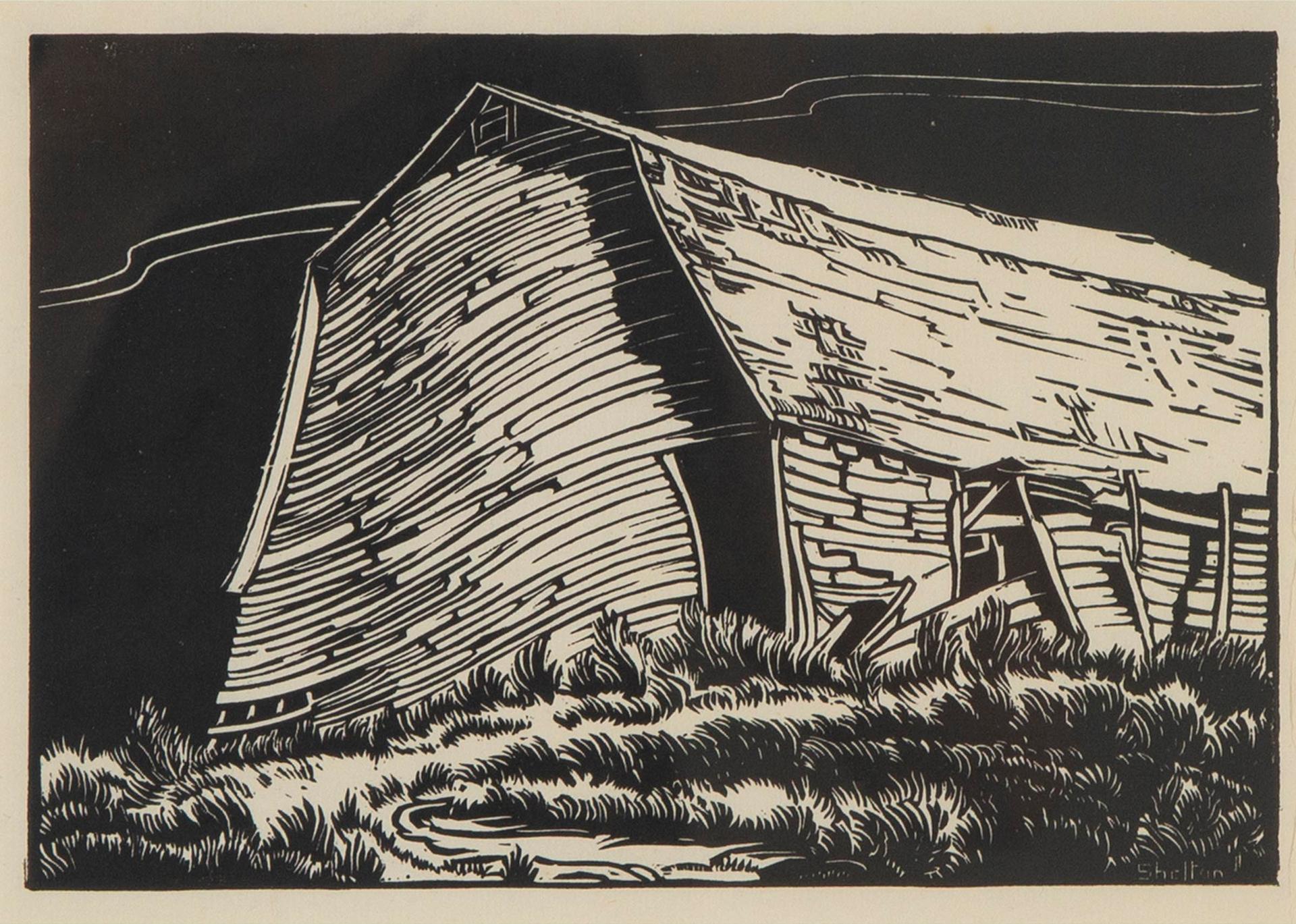 Margaret Dorothy Shelton (1915-1984) - Barn At Lomond