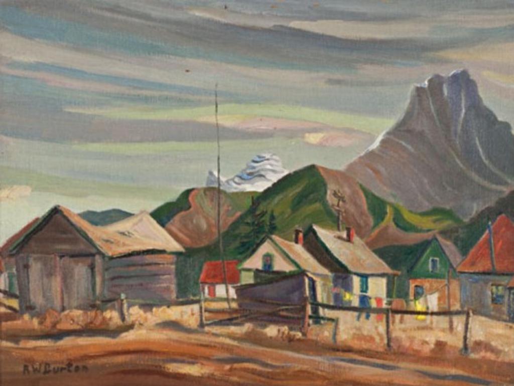 Ralph Wallace Burton (1905-1983) - View of the Three Sisters, Canmore, AB