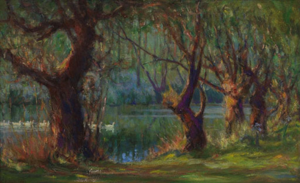 George Agnew Reid (1860-1947) - Wychwood Park Pond, Toronto