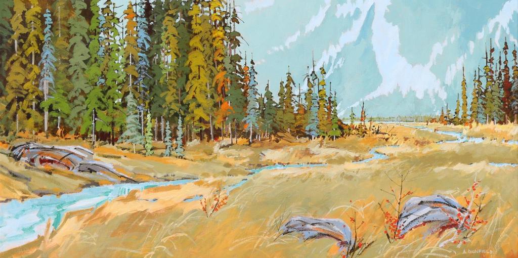 Allan Dunfield (1950) - A Mountain Meadow; 2007