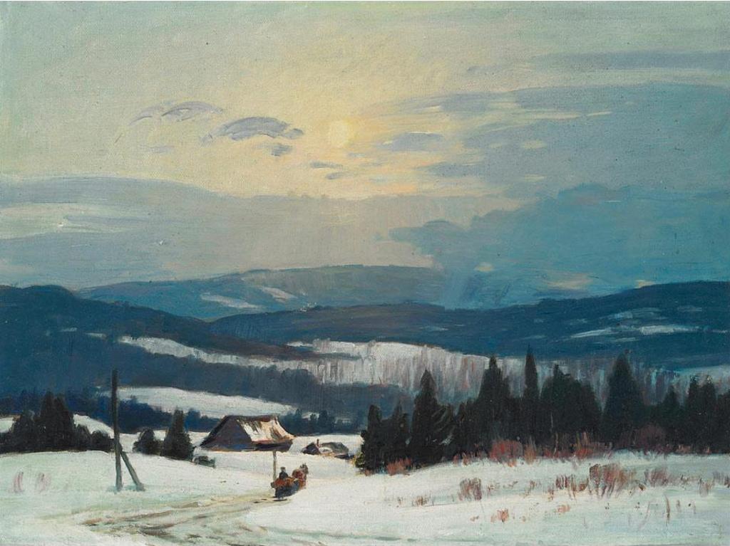 Frederick Henry Brigden (1871-1956) - Returning Home In Winter