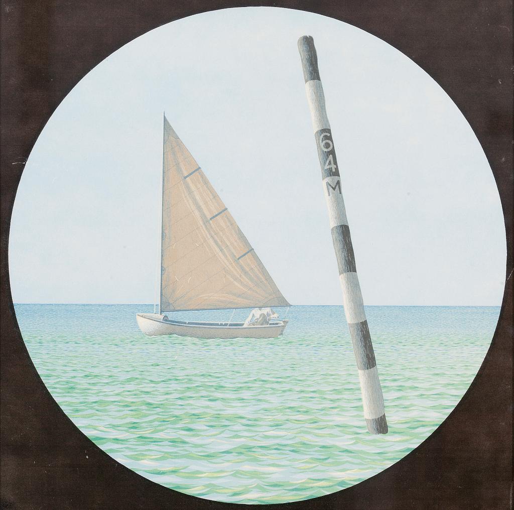 Alexander (Alex) Colville (1920-2013) - Boat And Marker
