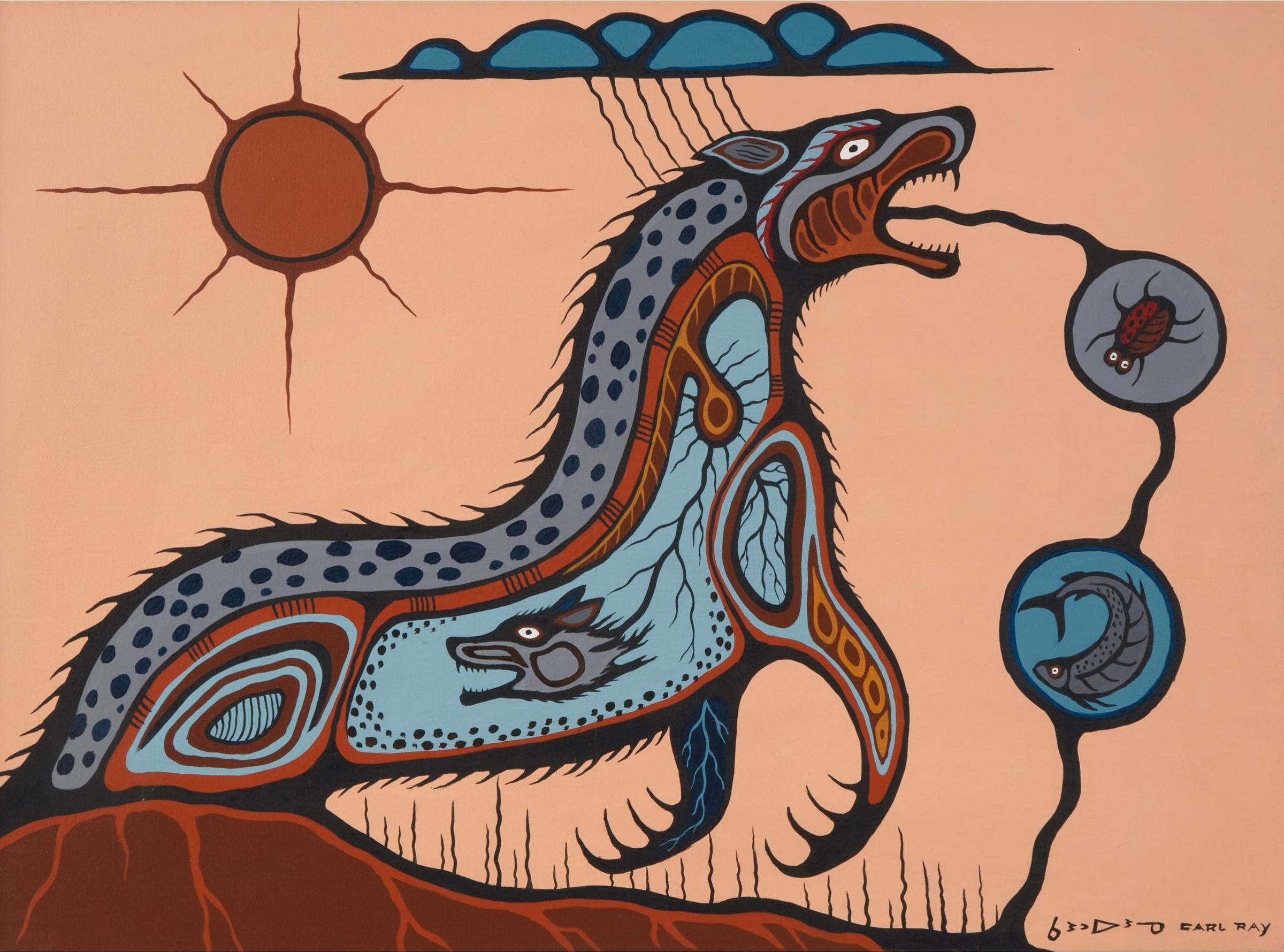 Carl Ray (1942-1978) - Untitled (Vision Of Nature), Ca. 1975