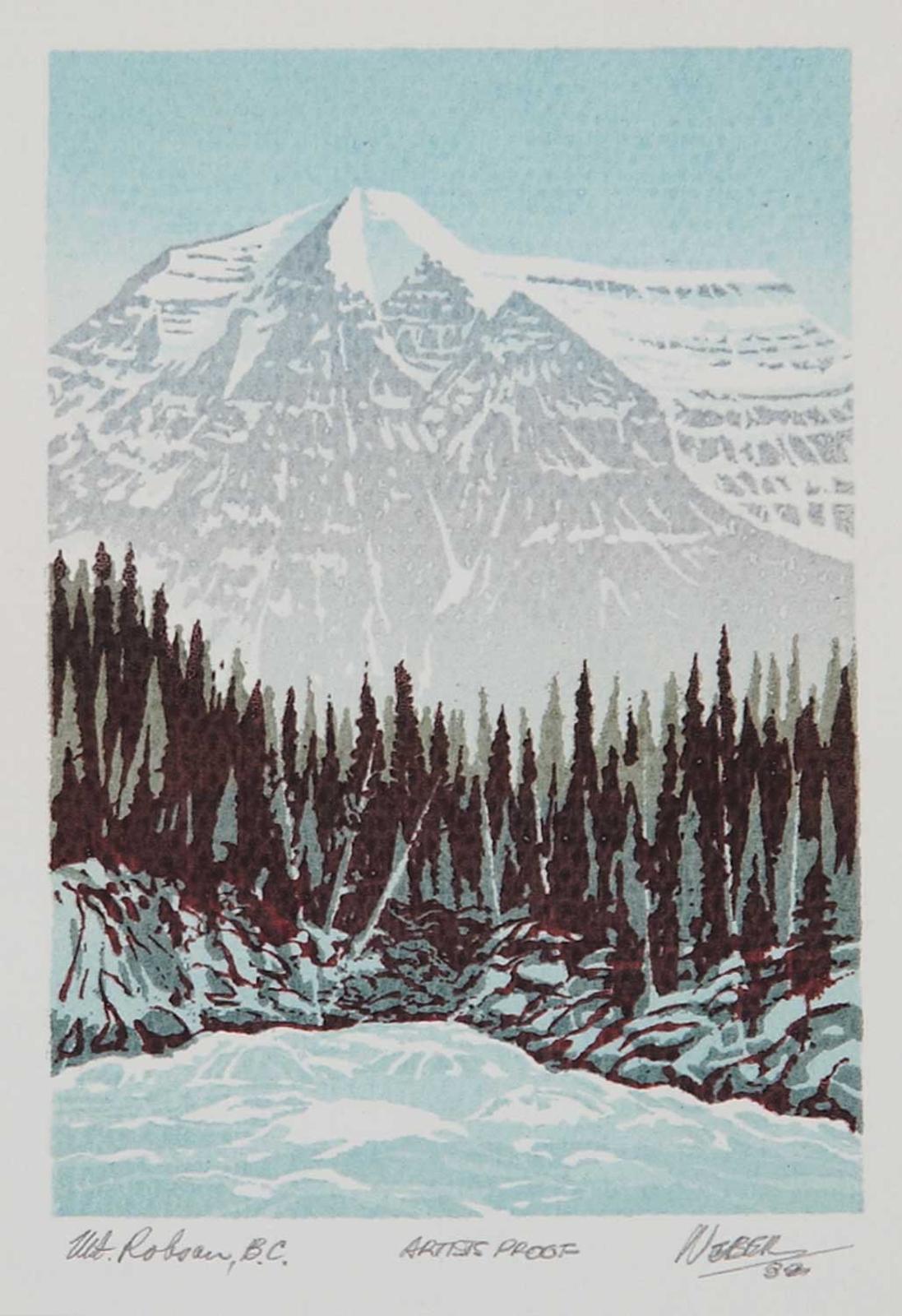 George Weber (1907-2002) - Mt. Robson, B.C.  #A.P.