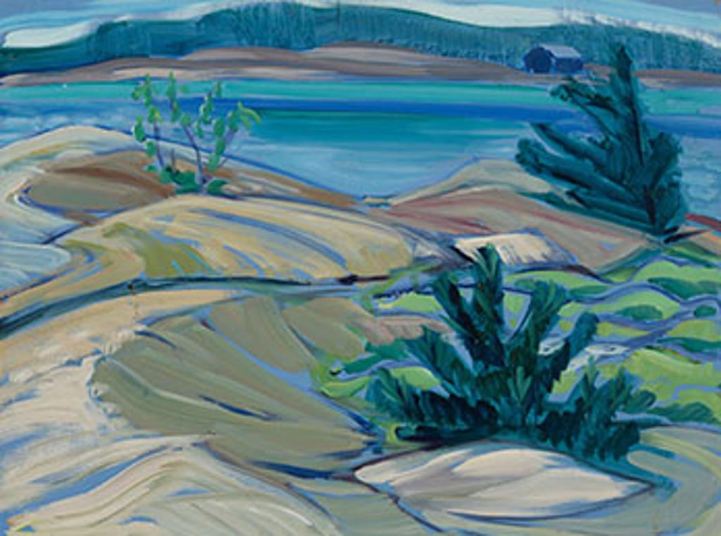 Doris Jean McCarthy (1910-2010) - Georgian Bay (Blue Ground)