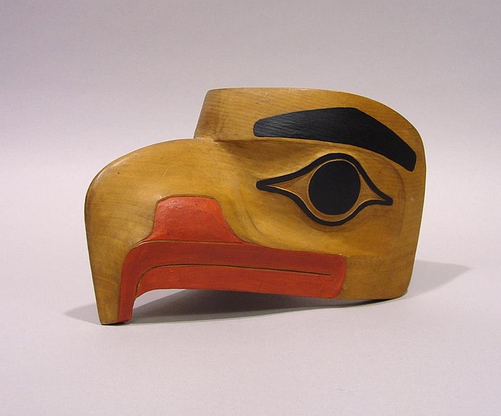 Reg Davidson (1954) - a carved and polychromed raven mask