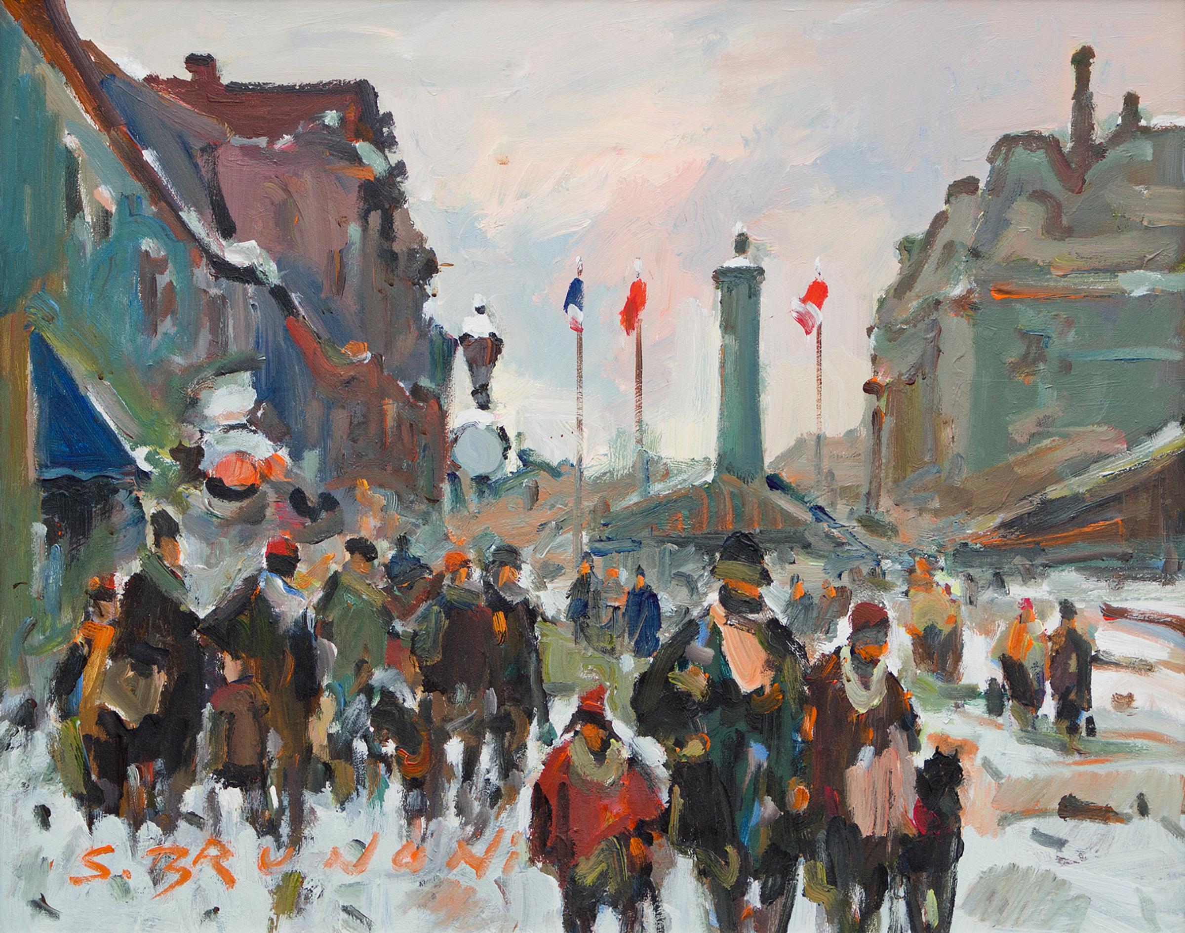 Serge Brunoni (1938-2020) - Montréal, Place Jacques-Cartier, 1999