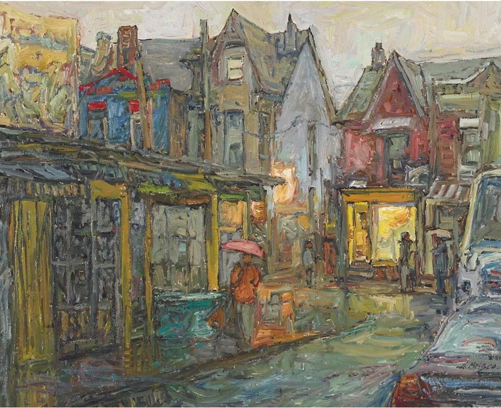 Donald Besco (1941) - Rainy Day, Kensington Market