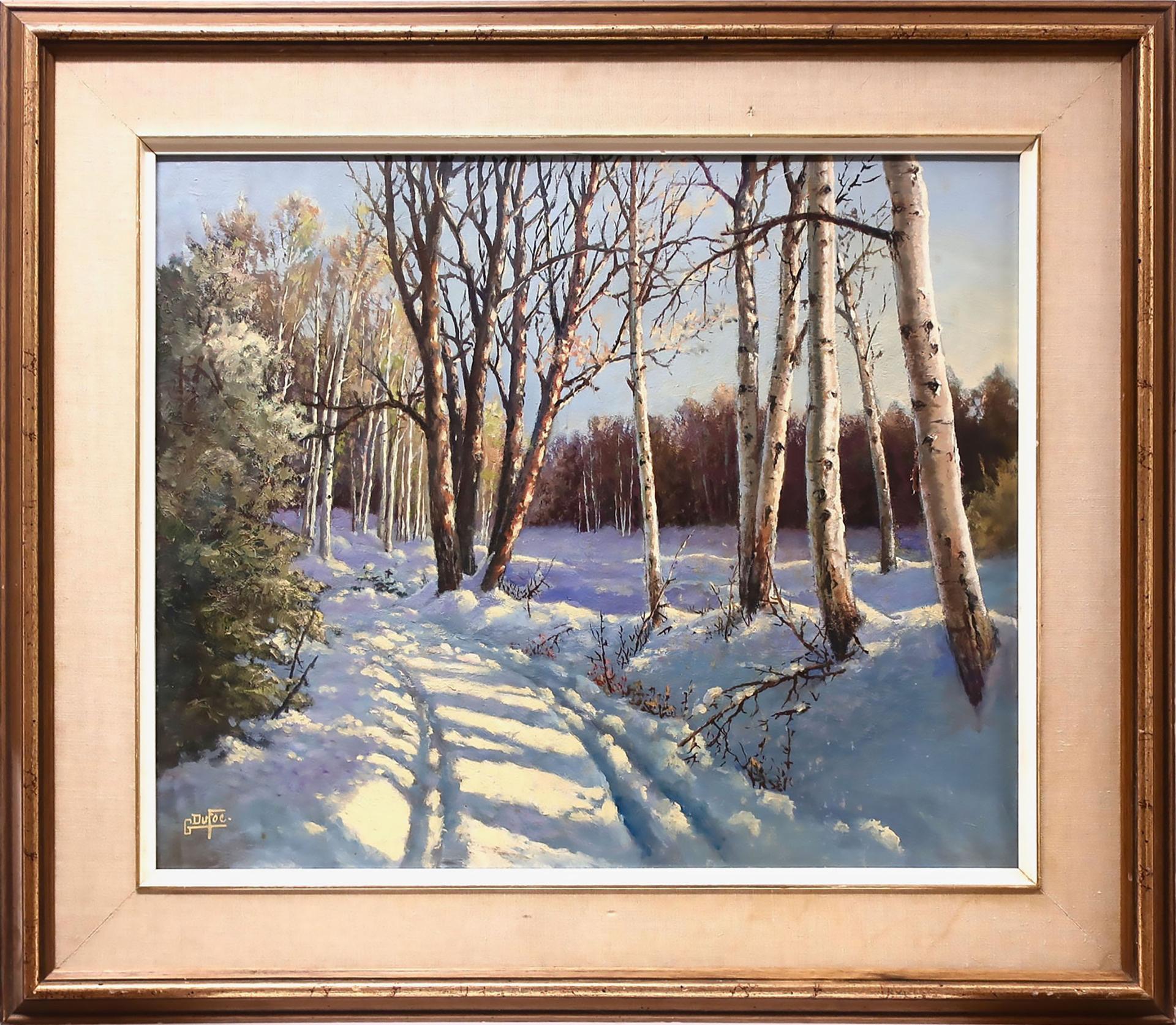 Gordon Dufoe (1891-1975) - Untitled (Sunlit Winter Trail)