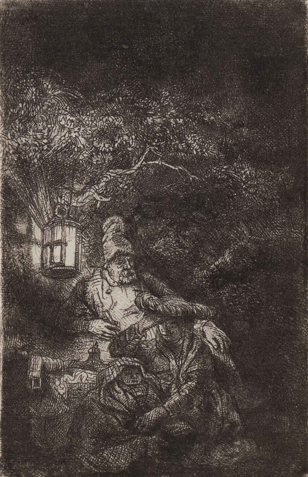 Rembrandt Harmenszoon van Rijn (1606-1669) - A Night Piece (B., Holl. 57; H. 208; BB 44-2)