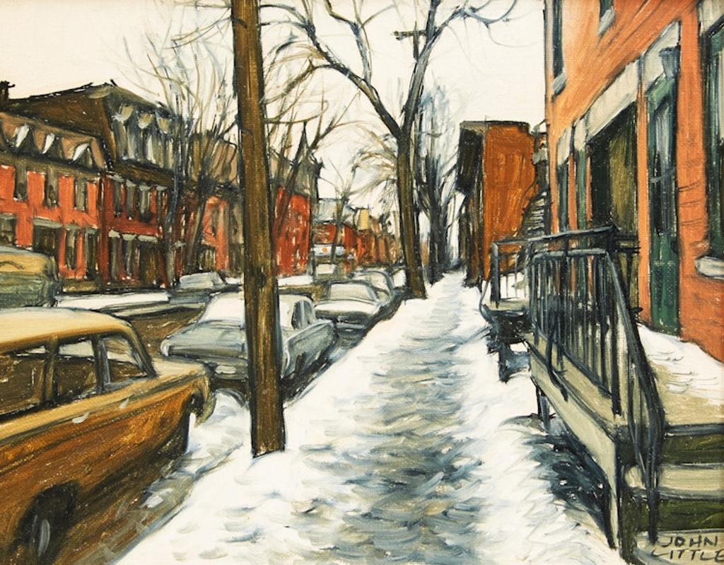 John Geoffrey Caruthers Little (1928-1984) - Rue Plessis vers Logan D’Autrefois, Montréal