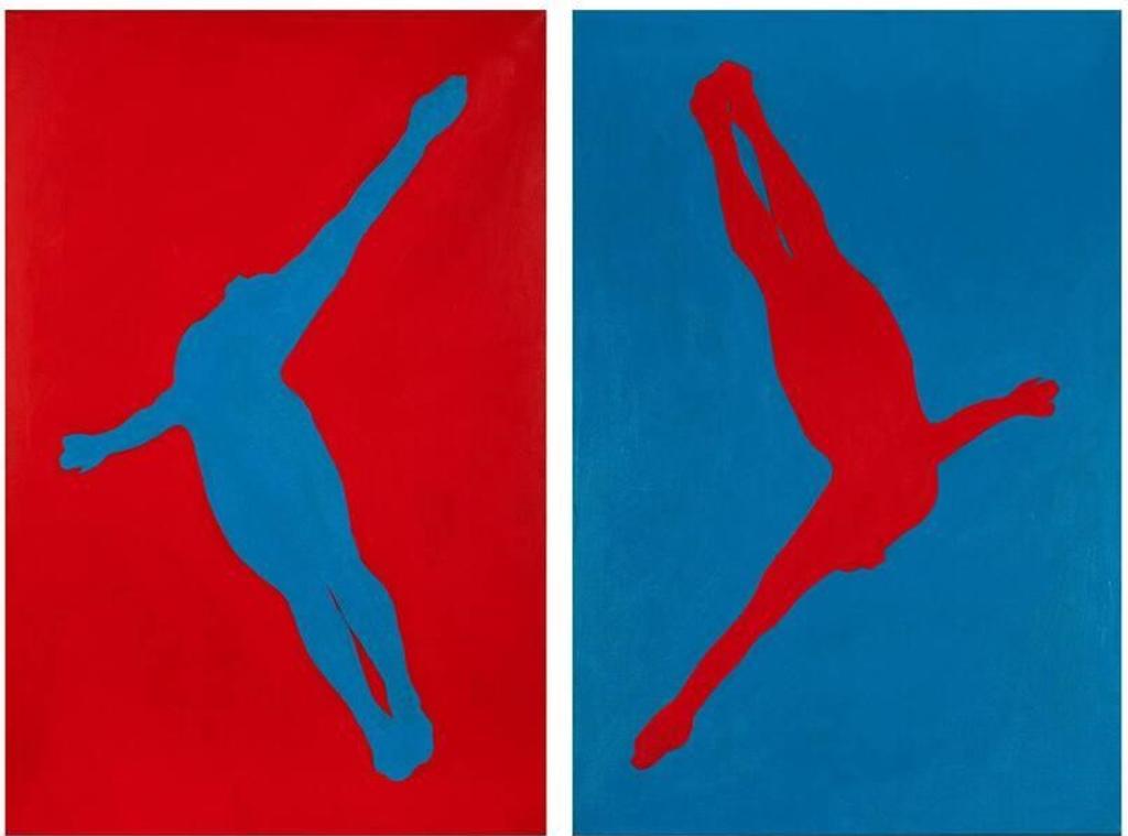 Charles Pachter (1942) - Dive (Diptych) (1987)