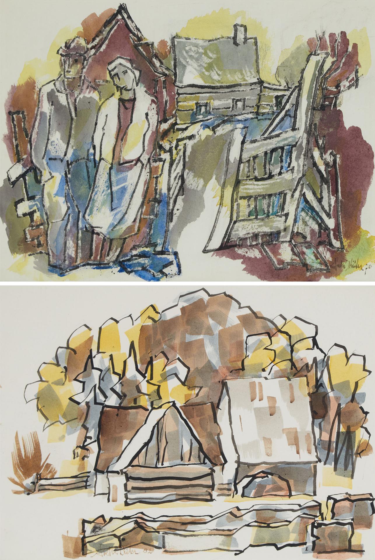 André Charles Biéler (1896-1989) - Two Works On Paper