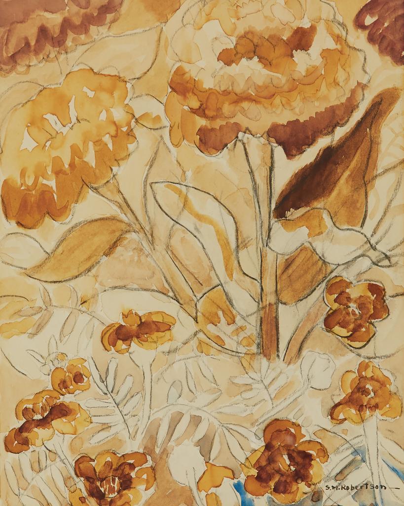 Sarah Margaret Armour Robertson (1891-1948) - Floral Study in Orange